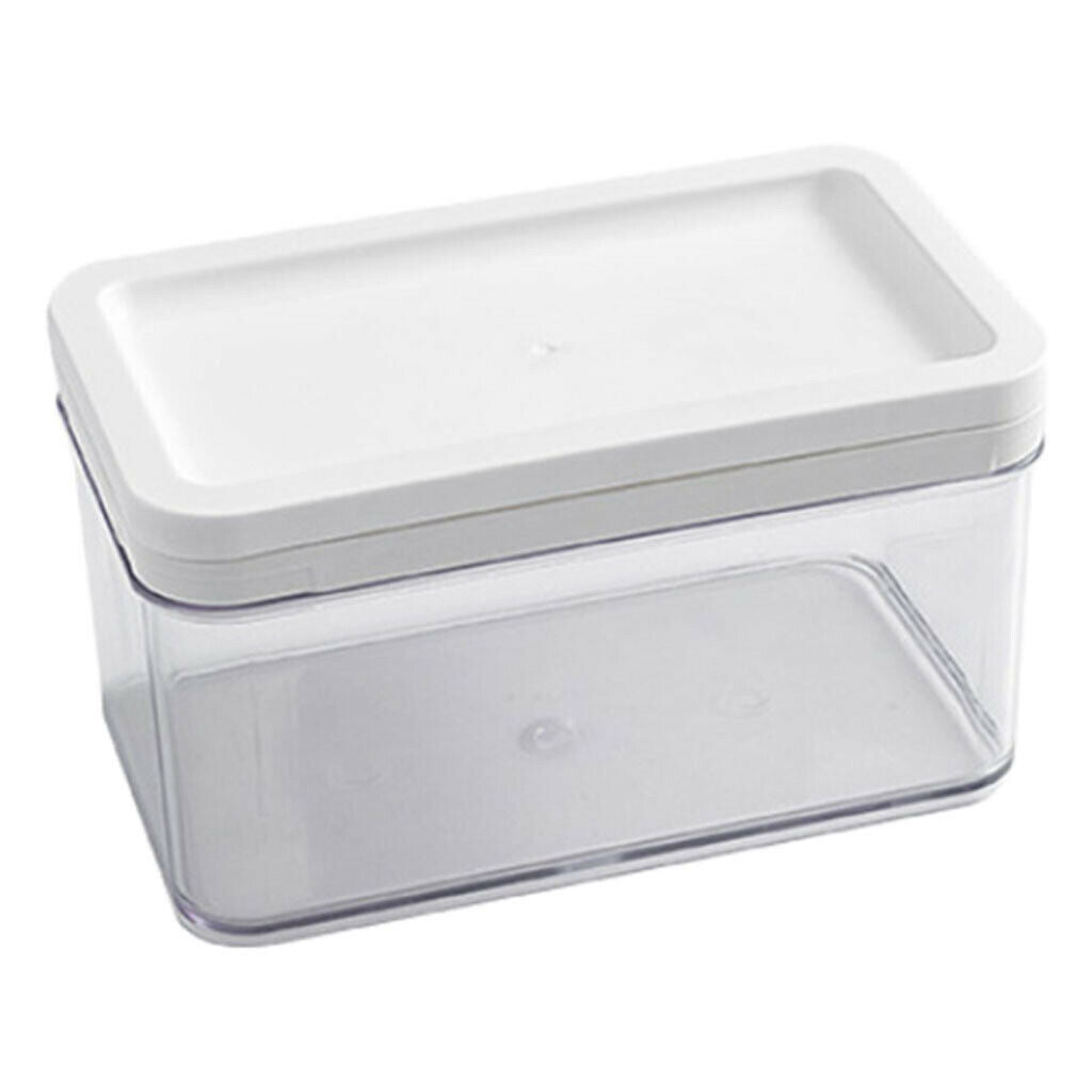 1Piece Sealed Butter Dish with Lid Butter Slicer Cheese Fresh Box Two Grids