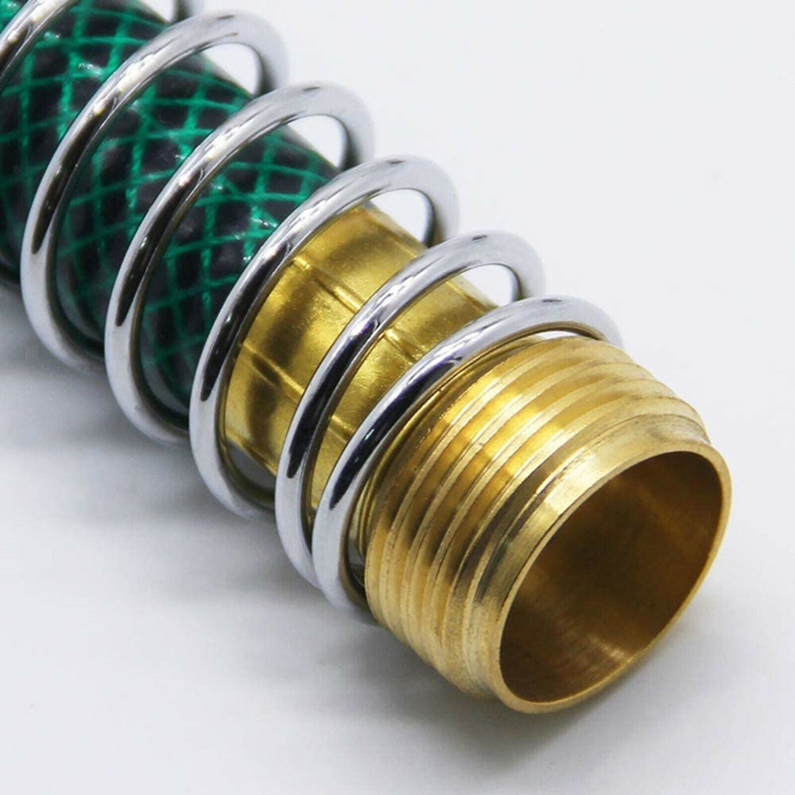 Garden Hose Extension Adapter with Coil Spring Heavy-Duty Water for Home
