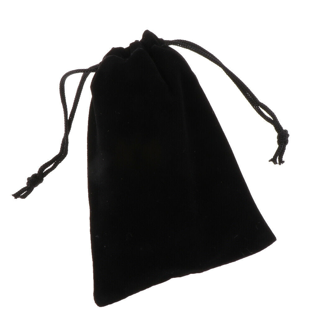 20 Pcs Velvet Jewelry Accessories Pouch Gift Bag 5 Color S/M/L Black M