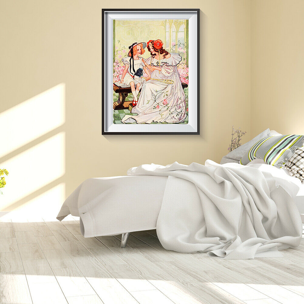 1000pcs Mother and Daughter DIY Jigsaw Puzzle Painting Picture Decoration  @
