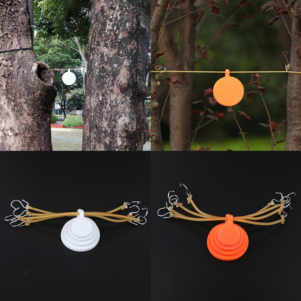 4 Pack Orange Slingshot Target 3/4/5/6cm Silicone Aim Aids Trainer Equip