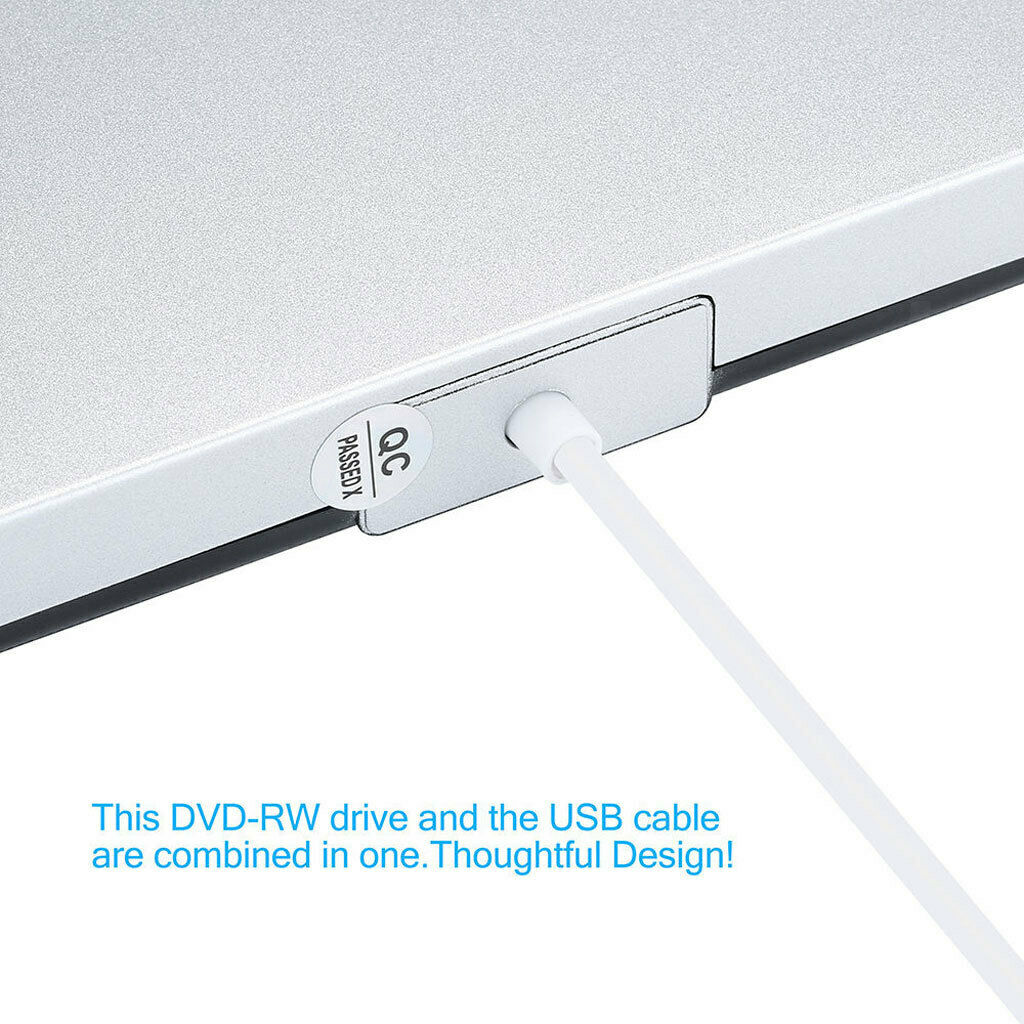 External USB2.0 DVD CD-RW Drive Writer Burner DVD Player For Macbook Air/Pro