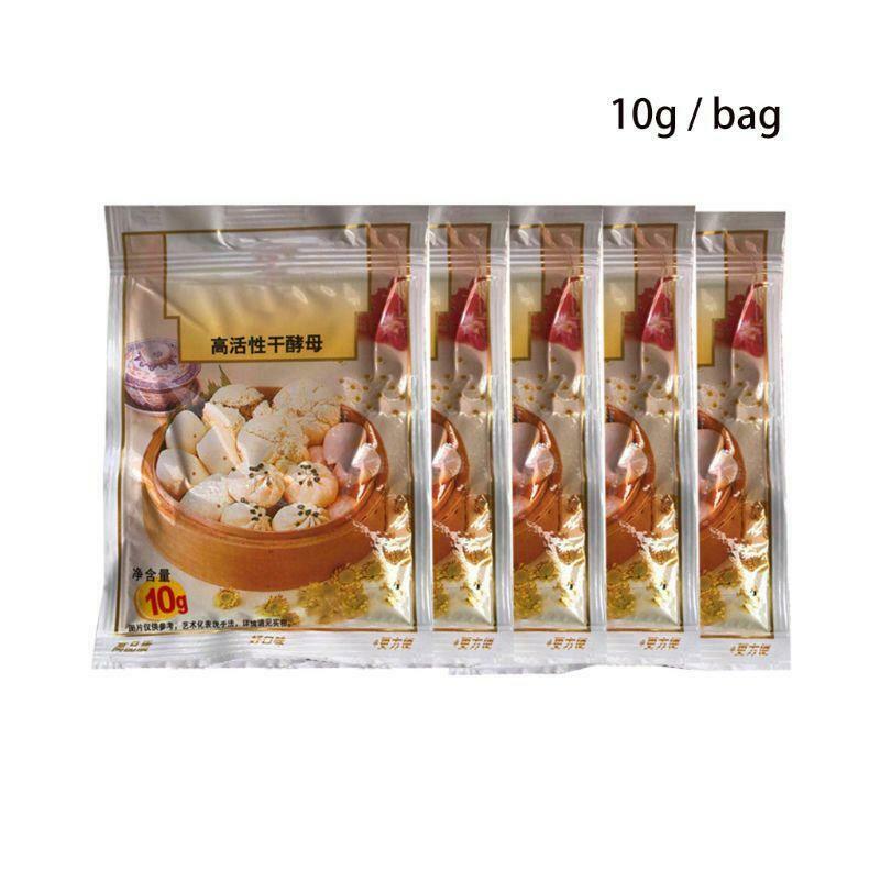 5 Bags 50g Cake Bread Active Instant Dry Yeast for Kitchen Baking Steamed Buns
