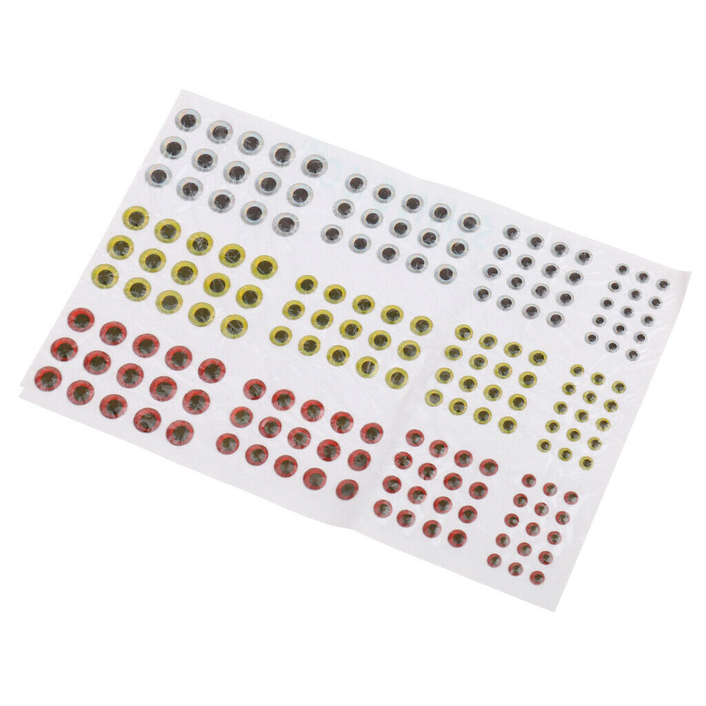 Fishing Lure Outer Scale Holographic Tape 2D DIY Fish Eyes Adhesive 3 Colors