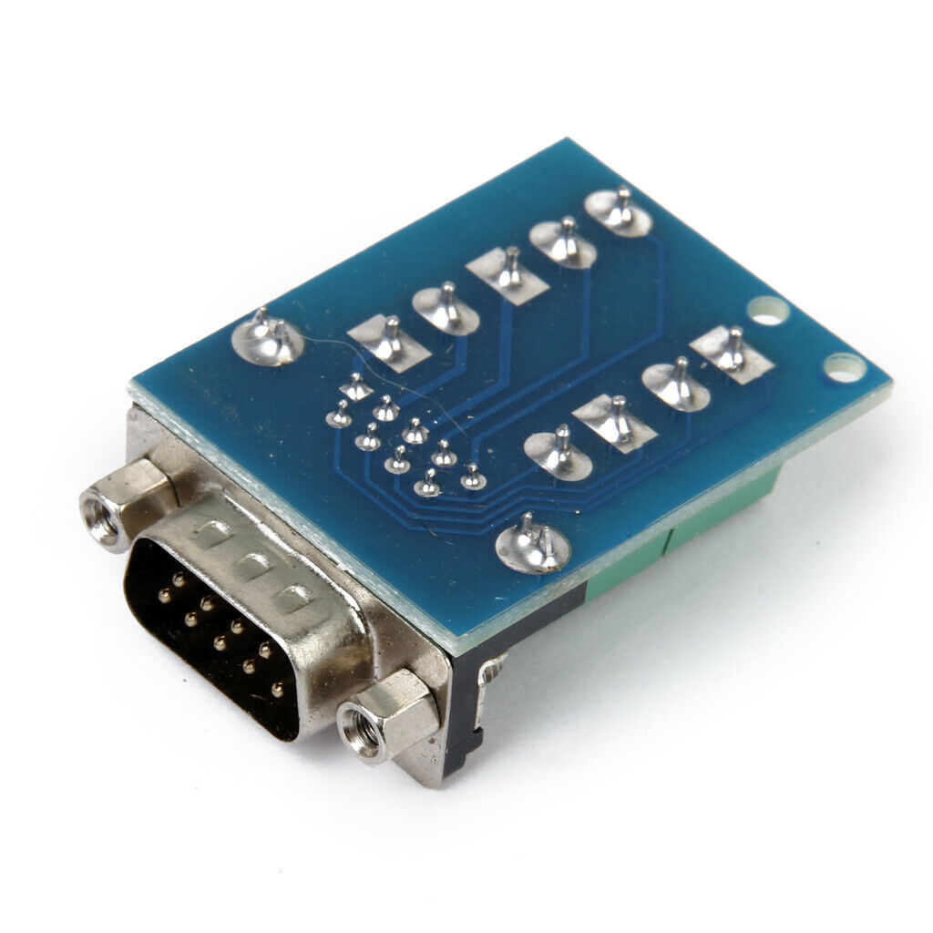 RS232 to DB9 Nut Type Male 9-Pin Male Adapter Signals Connection Module