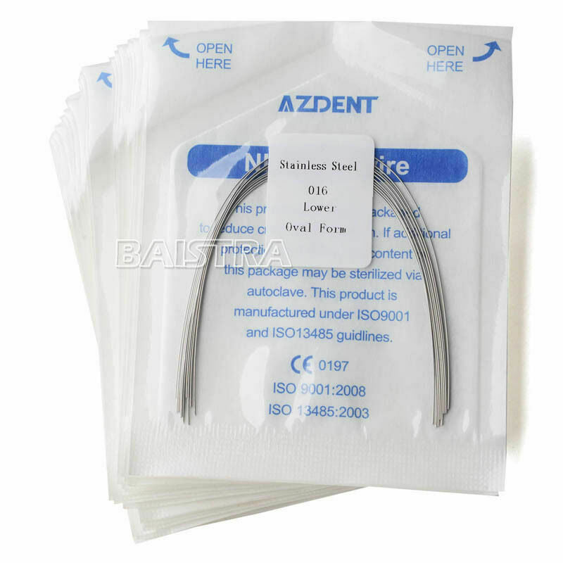 50 Packs Orthodontic Arch Wire Stainless Steel (Round) 016Lower Stainless Steel