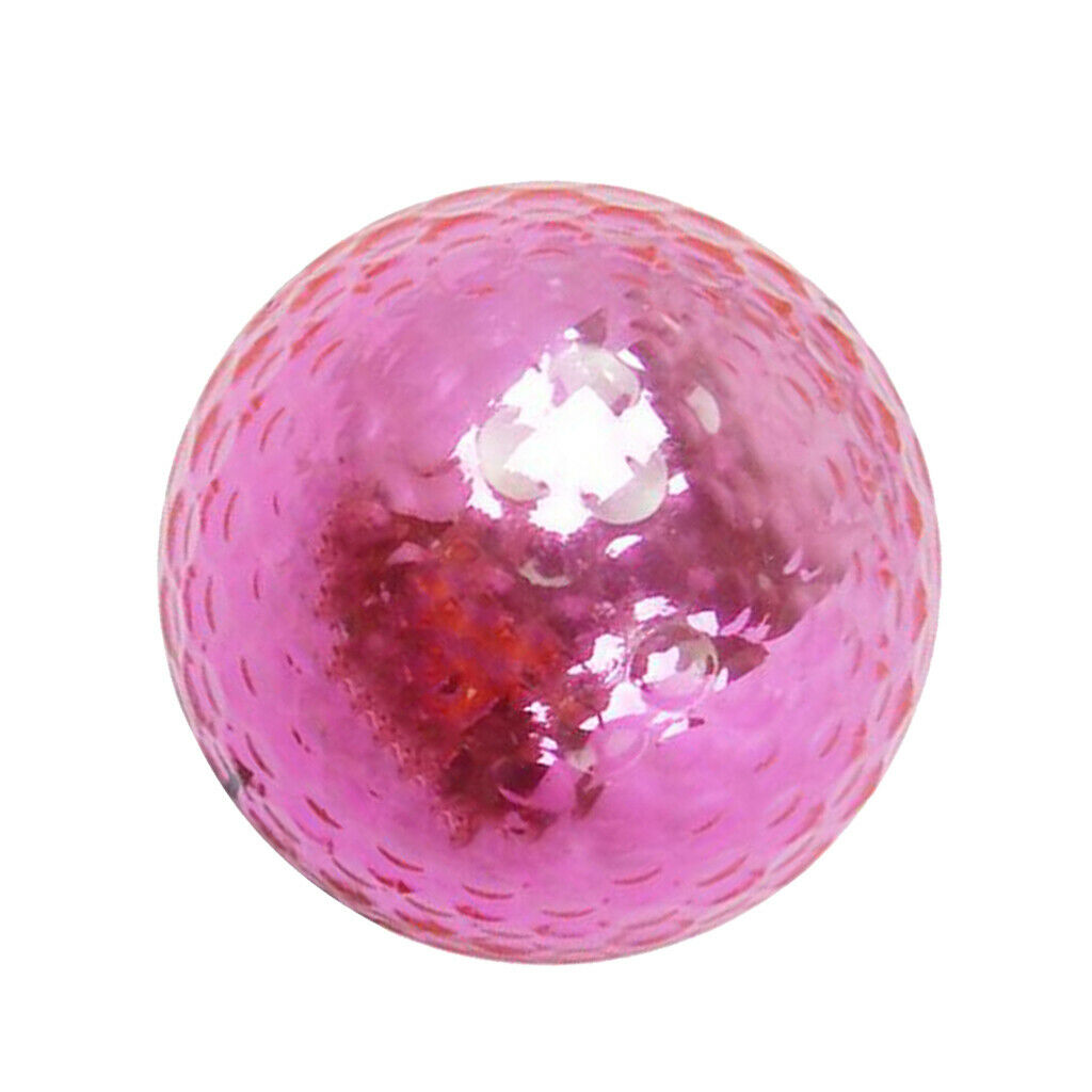 2X 1 Piece Pro Double Layer Golf Ball for Match or Practice Play Random Color