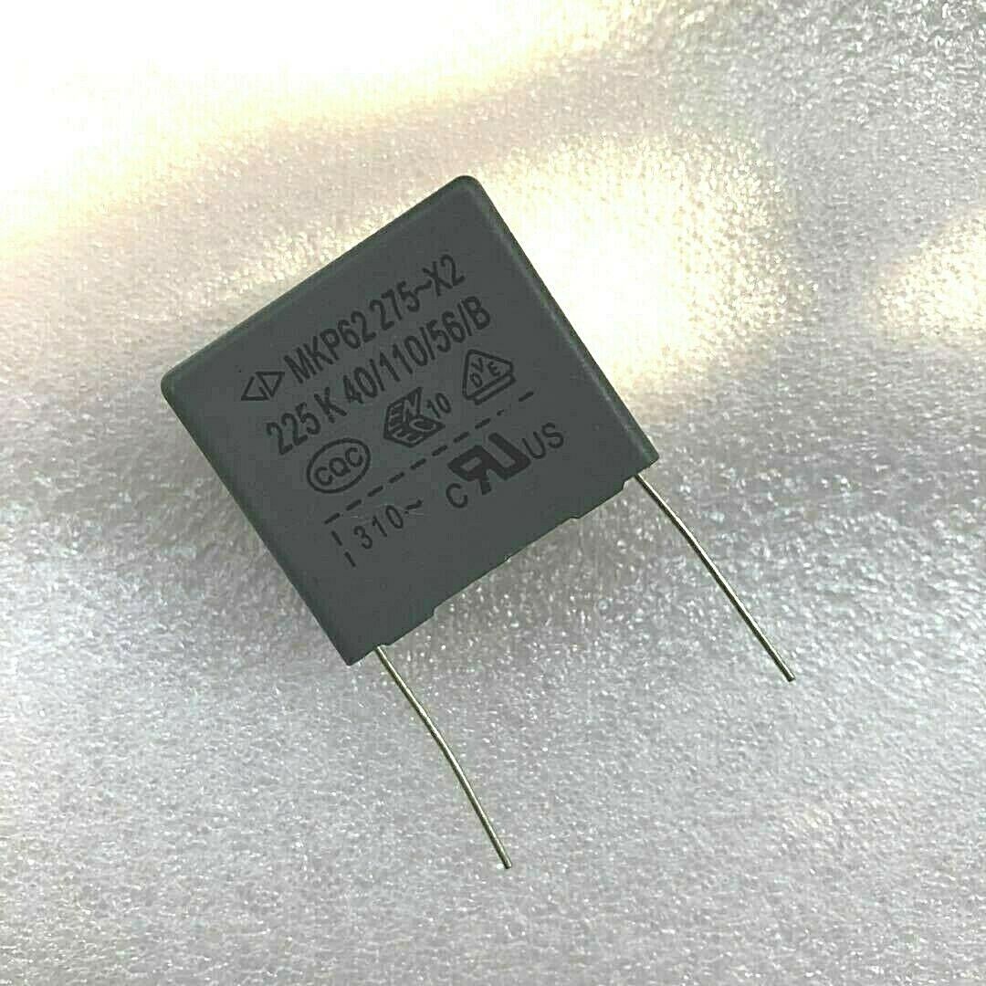 5pcs MKP62 X2 275VAC 225K 2.2UF 225 Polypropylene Film Capacitor P=27mm