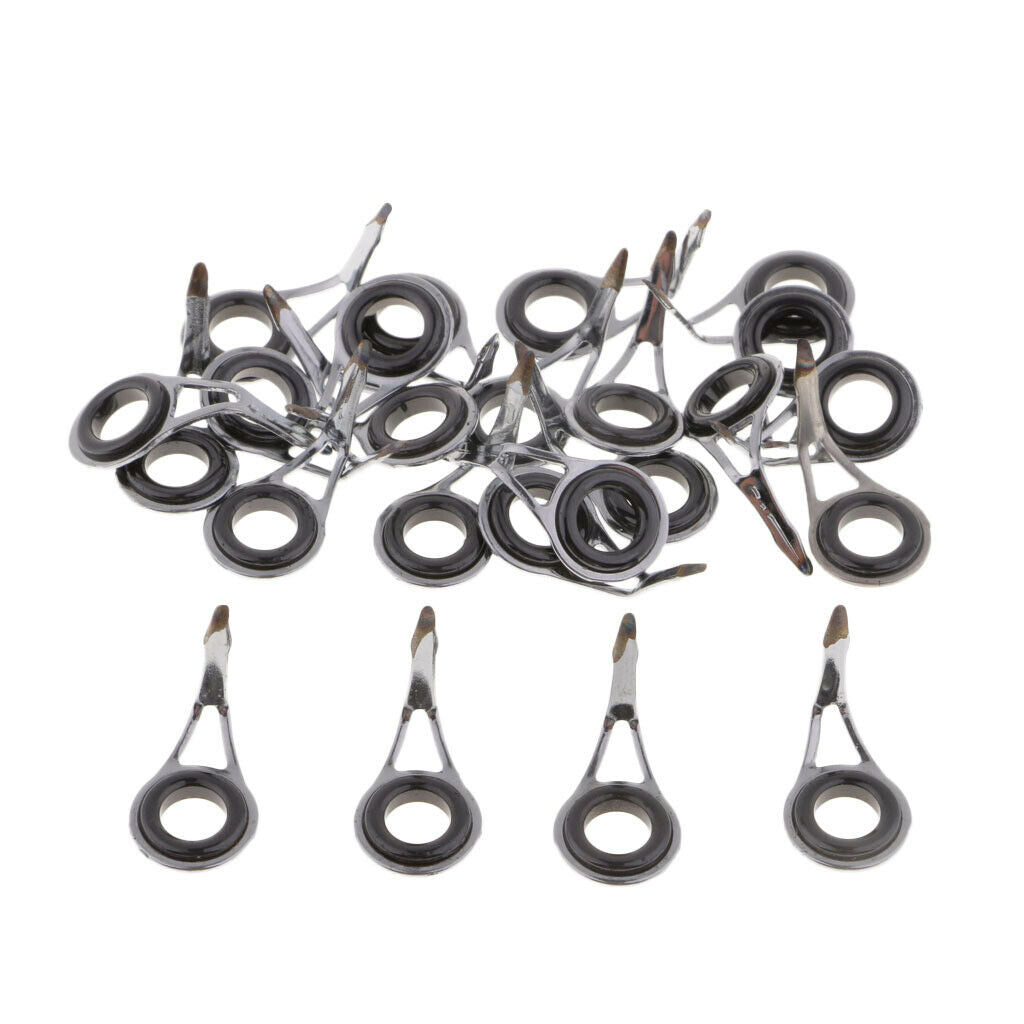 75pcs Fishing Rod Guides Single Leg Fishing Rod Parts Line Ring Rod Building