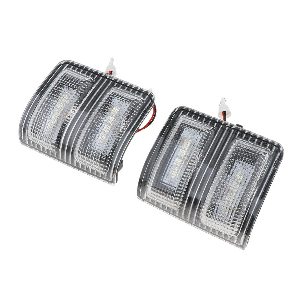 White Car LED Side Mirror Turn Signal Light for Ford 250 F350 F450