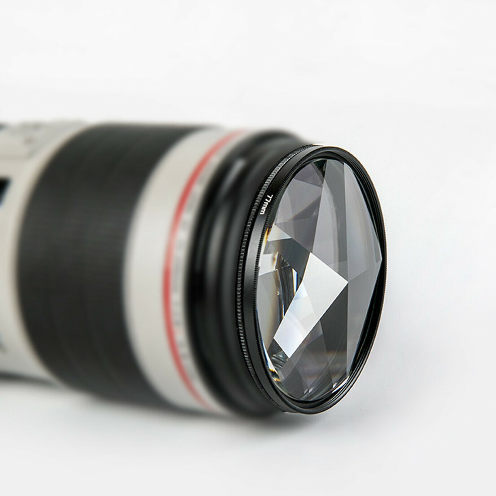 77mm Glass Prism Filter Kaleidoscope Prism Variable Number of Shooting