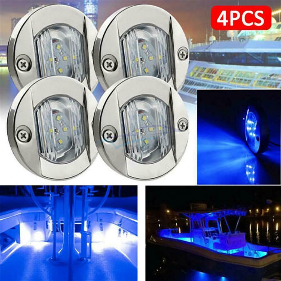 3" 12V-24V DC Corrosion Resistance Flush Navigation Lights Boat Anchor Lights
