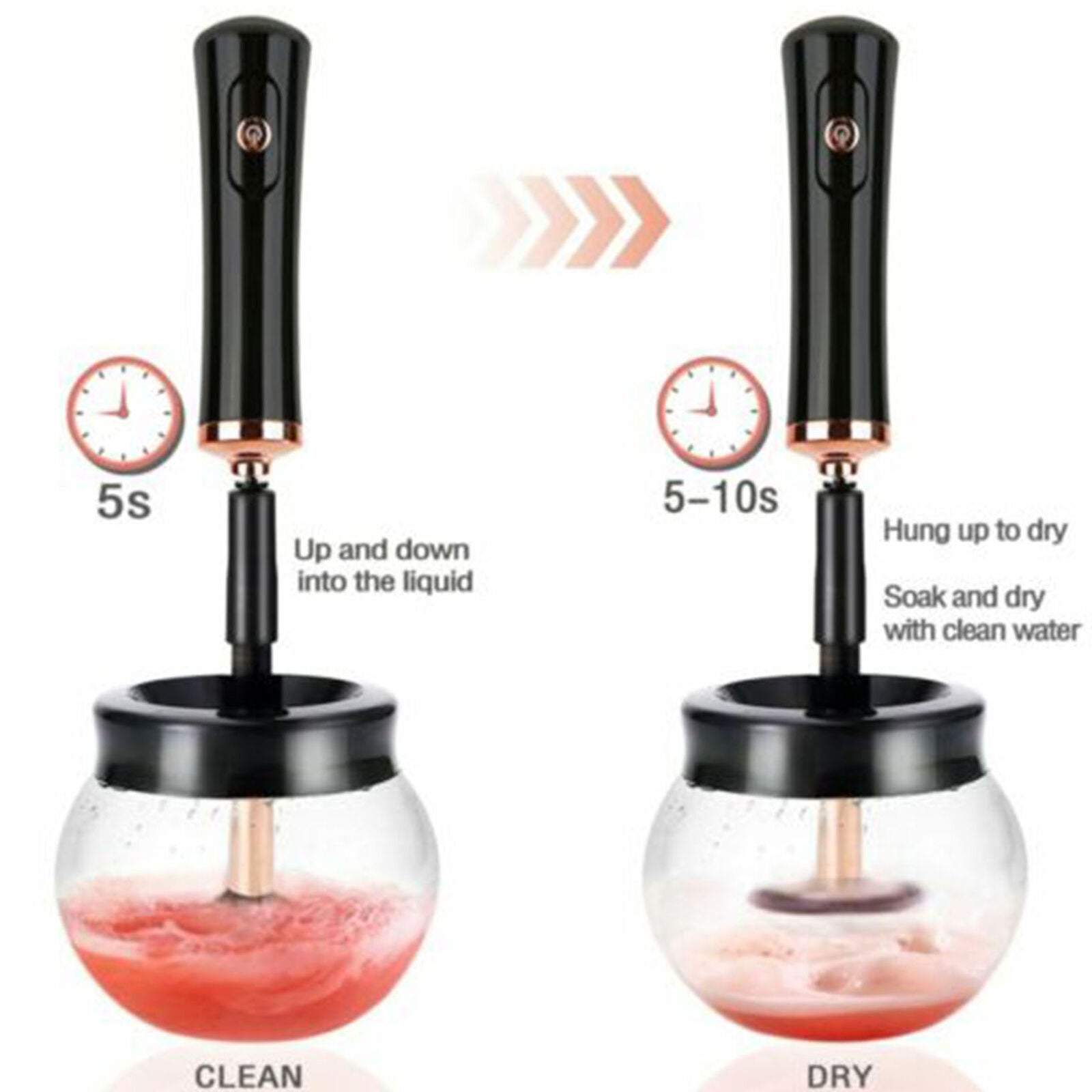 Electric Make Up Brush Cleaner Dryer Set Cosmetic Auto Clean Dry Washing Gadget