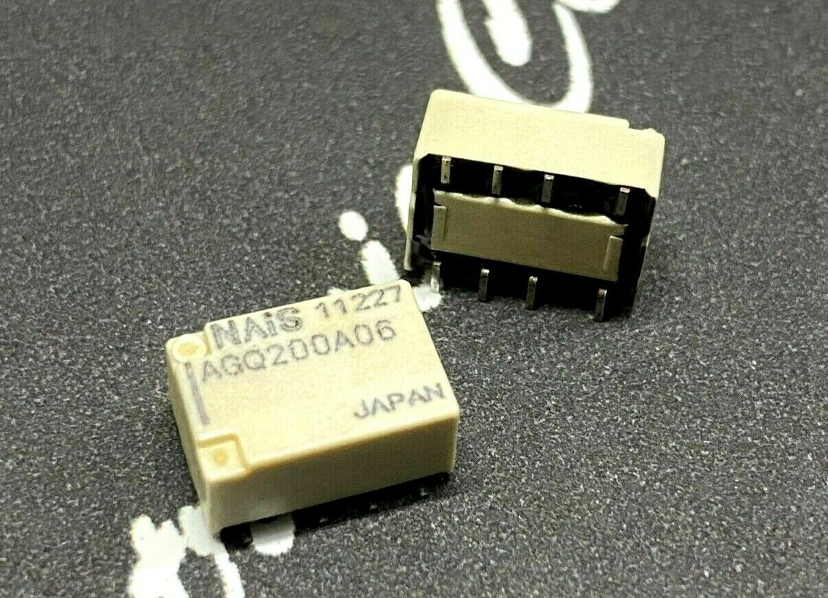 1pcs -  NAIS AGQ200A06 Low Signal Relay - PCB 2 Form C, 6VDC 30VDC SMD 6V