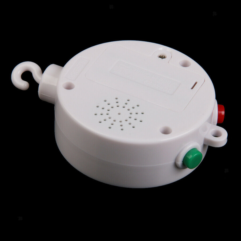 White 12 Melodies Songs Baby Mobile Crib Bed Bell Autorotation Music Box