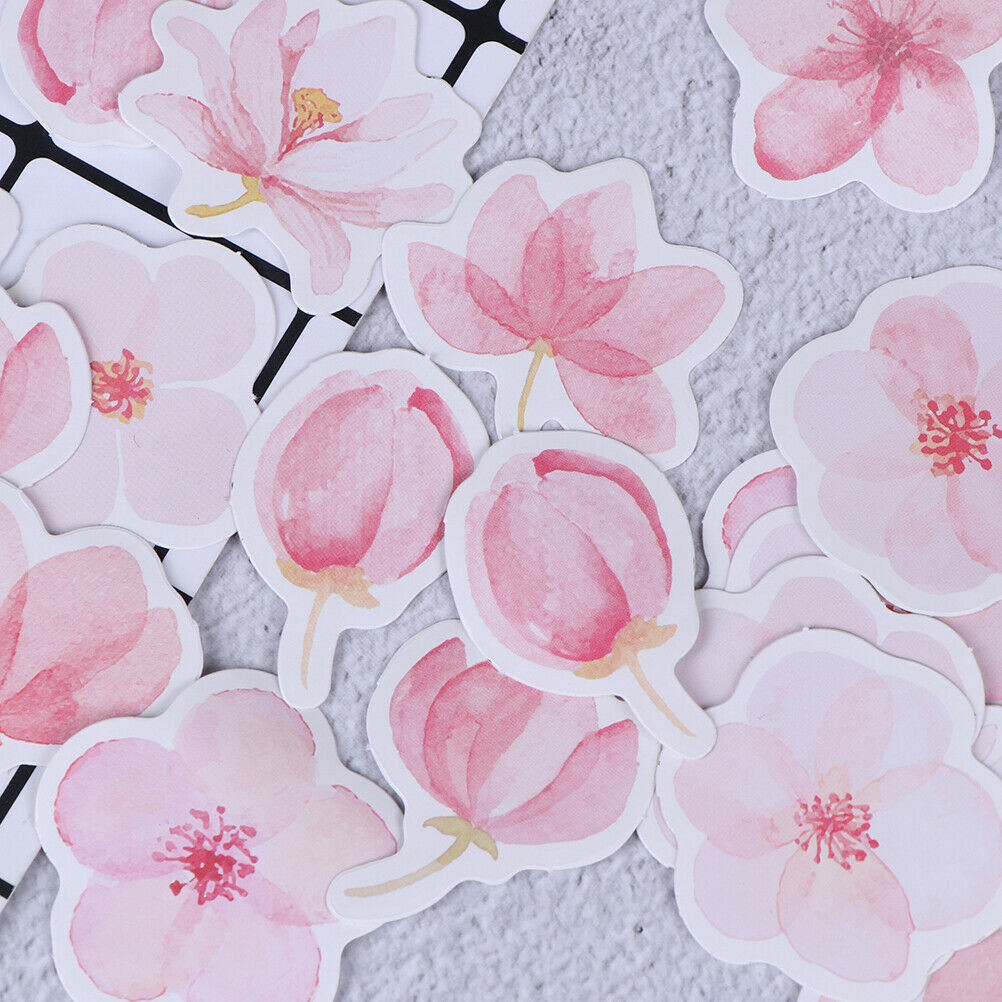45 pcs Cherry sakura words bullet journal decorative stickers adhesive st.l8