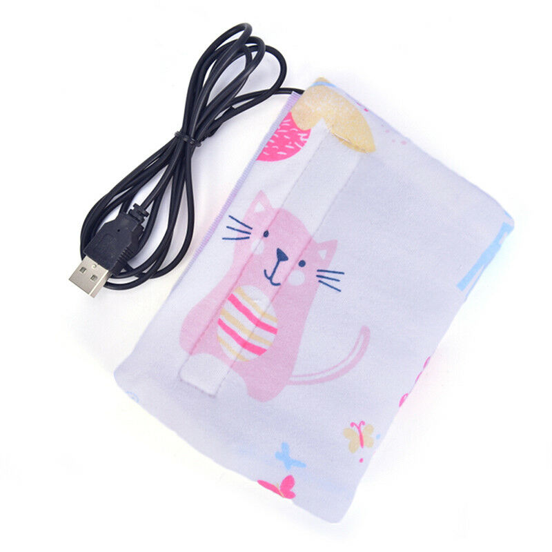 Portable Bottle Warmer Heater Travel Baby Kids Milk Water USB Cover Pouch Sof SJ