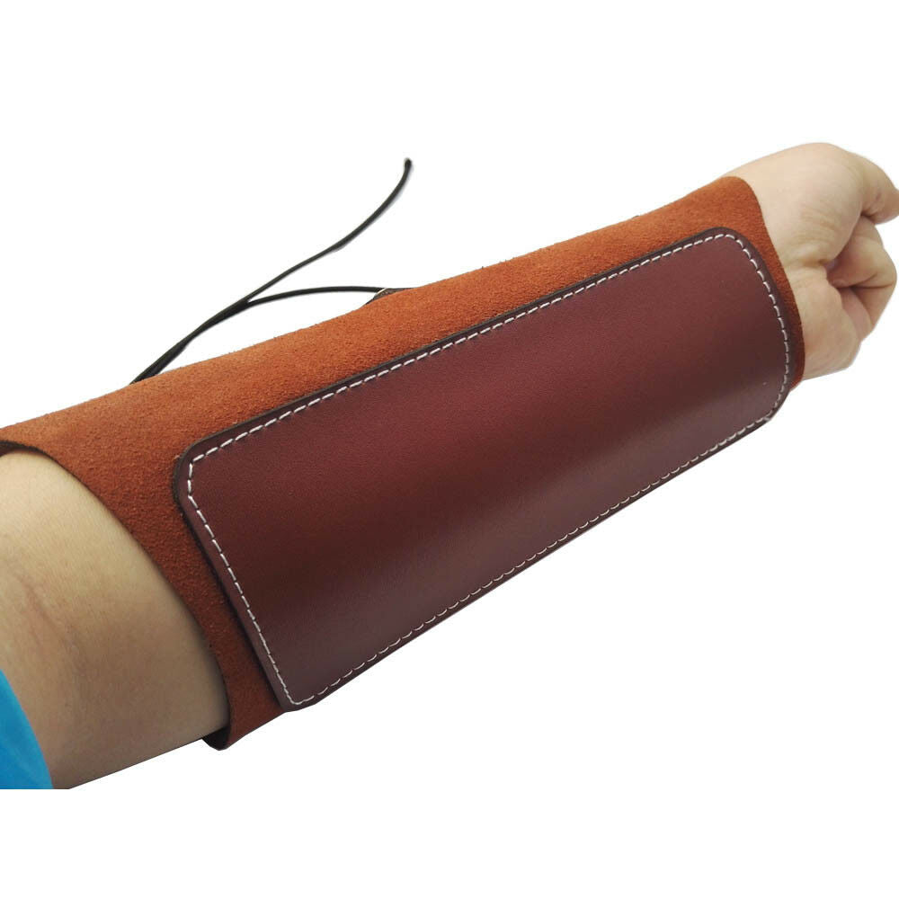 Traditional Leather Arm Guard Forearm Protector Gear Archery Bow Hunting Shoot