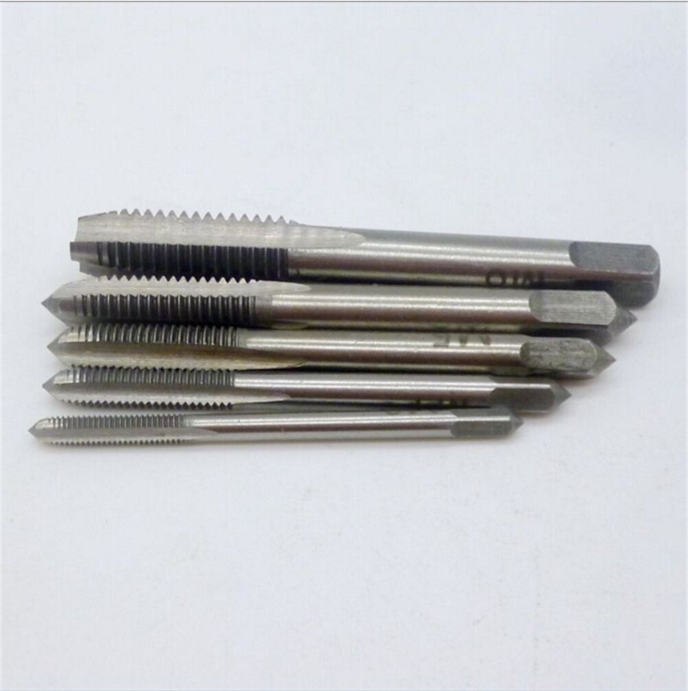 5X/Set M3 M4 M5 M6 M8 Hand Tap Straight Flute 3mm-8mm Hand Fast Tapping Toolã€ WF