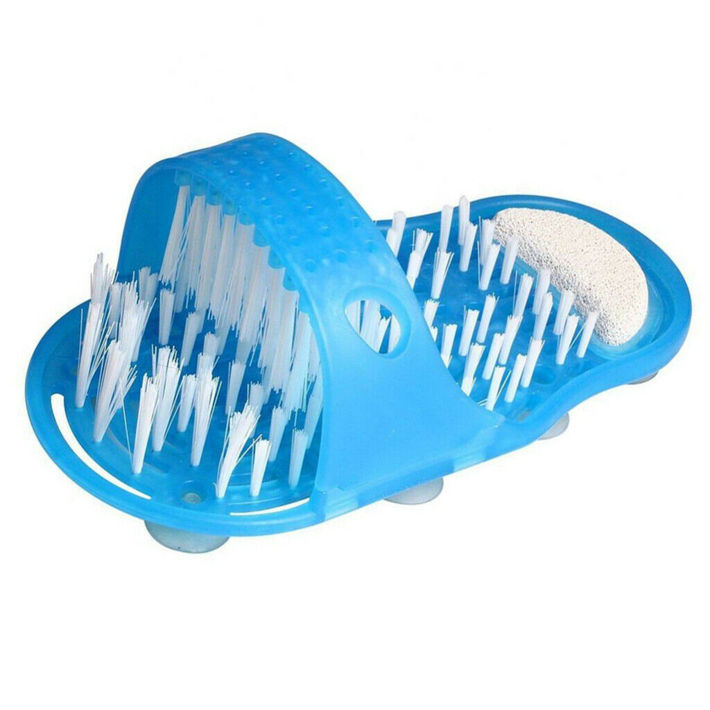 Pumice Stone Foot Massager Feet Cleaner Scrubber Shower Bath Slippers