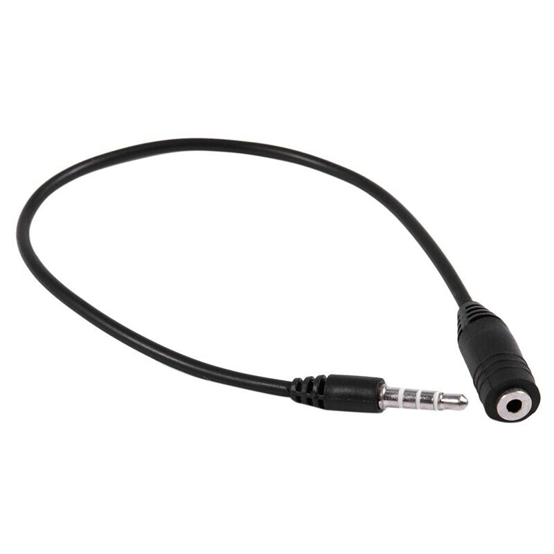 2.5 mm Female to 3.5 mm Male 3 s Jack Stereo Adapter On/Off Enabled F8V8V8