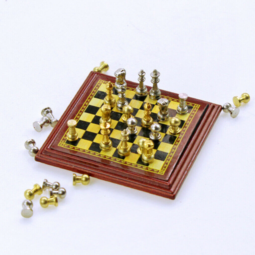 Mini Chess Set 48x48mm Small Board Game Travel Pocket Games Gift New