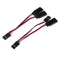 100mm Servo Harness 1 to 2 Y Splitter Cable for JR FUTABA Plug, RC Airplane