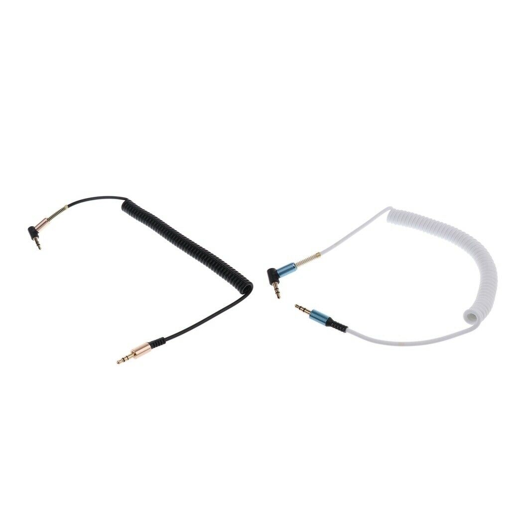 2 Pcs 3.5mm AUX Cord Male to Male Stereo Audio Cable for  MP3