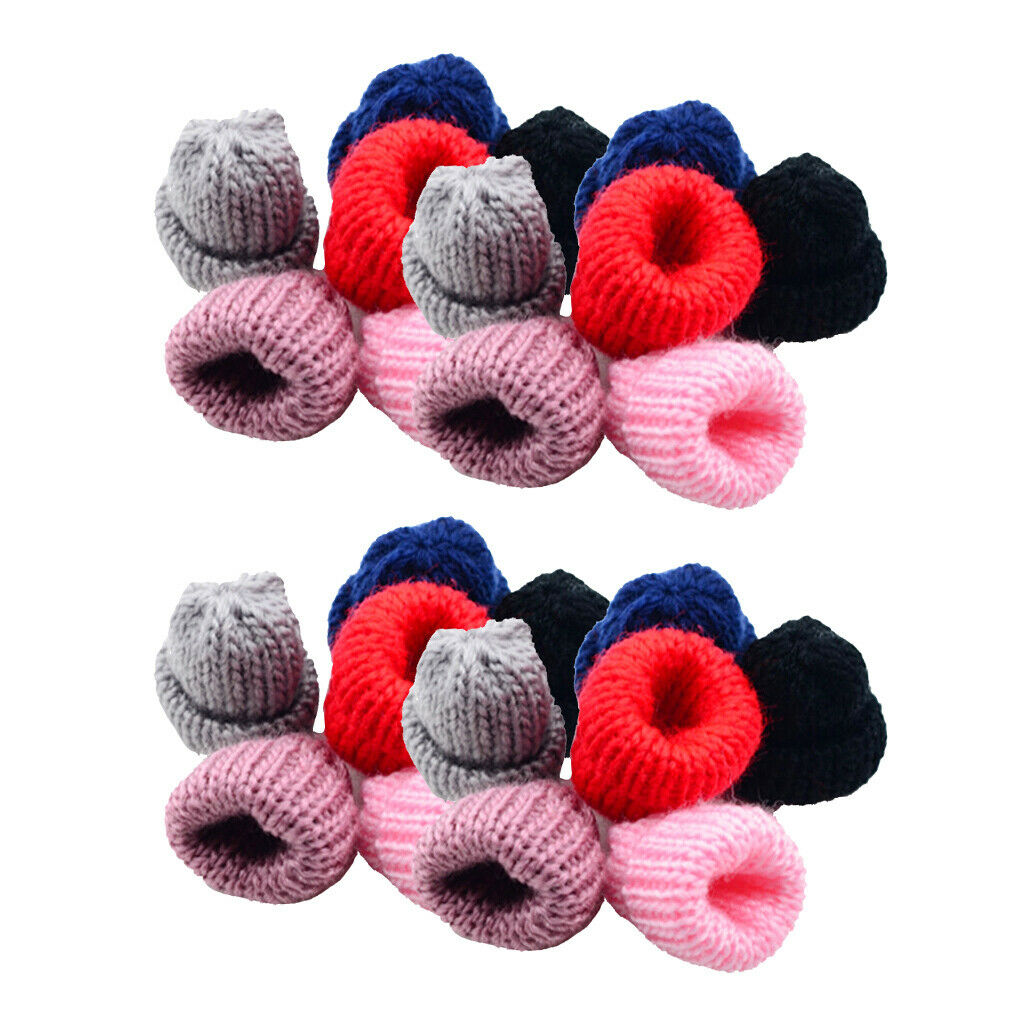 Lots 24 Handmade Knitting Wool Hat Caps for Craft Hair Accessories Ornaments