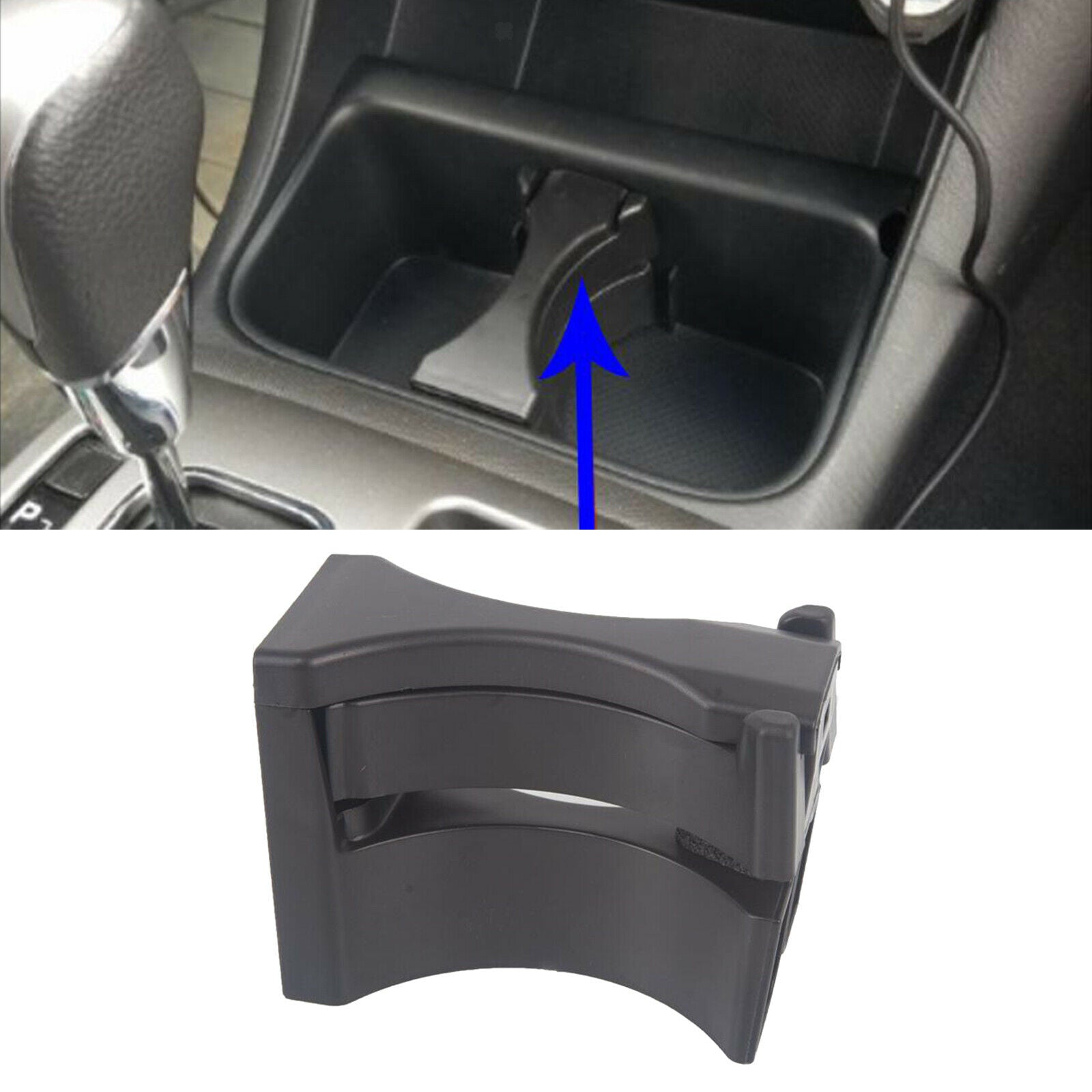 Cup Holder Insert Divider Separator for  Tacoma 2005-2010 Base 4 Cyl 2.7L, 6 Cyl