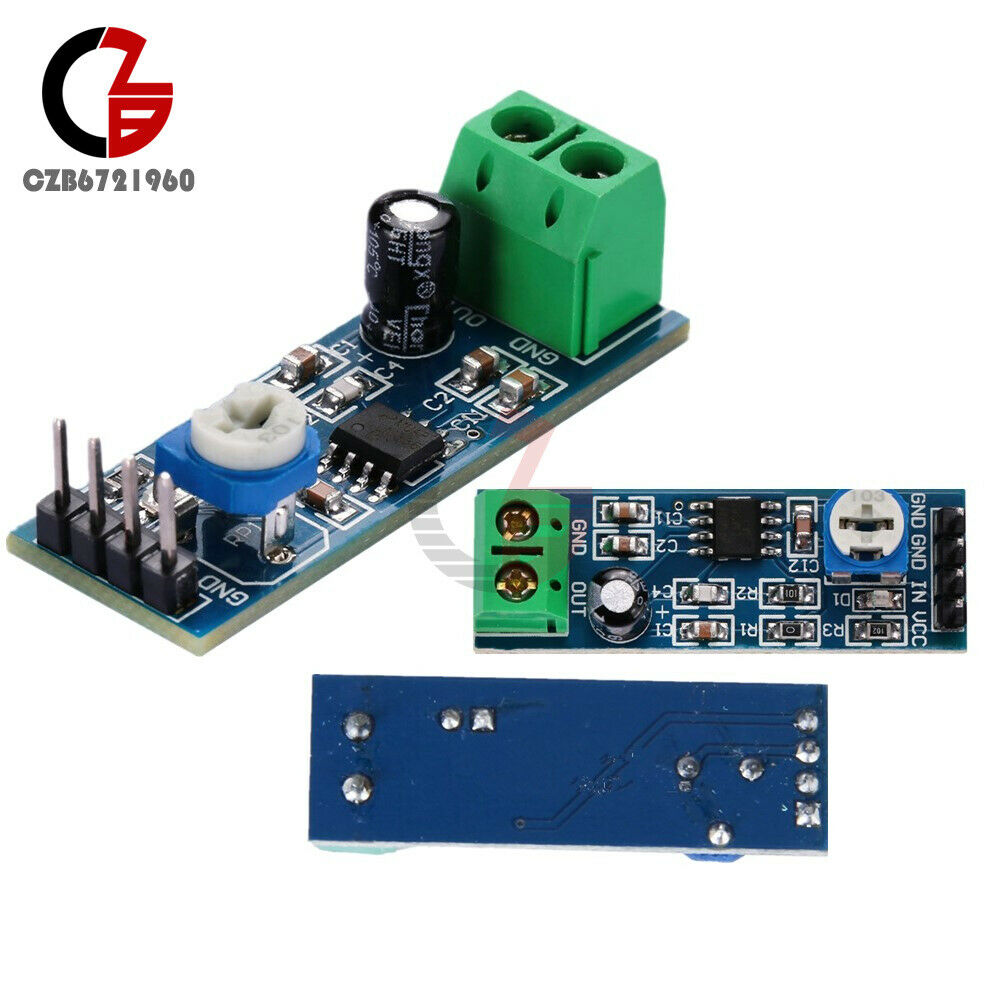2pcs LM386 Audio Amplifier Module 200 Times 5V-12V 10K Adjustable Resistance