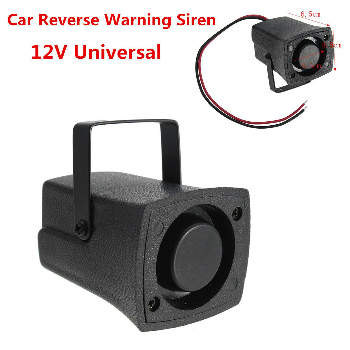 DC 12V Universal Auto Car Reversing Warning Siren Backup Sound Beep Alarms Horn