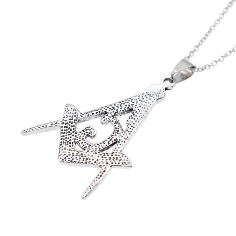Titanium Steel G Necklace Free-Mason Masonic Symbol Charity Spirit New Jewelry