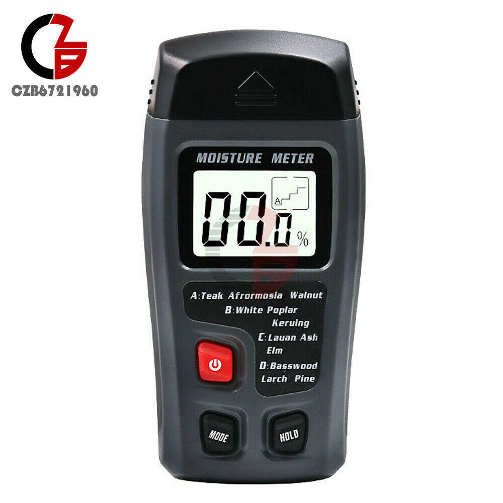 Meter Digital LCD Wood Moisture Detector Wood Hygrometer Humidity Tester Tool