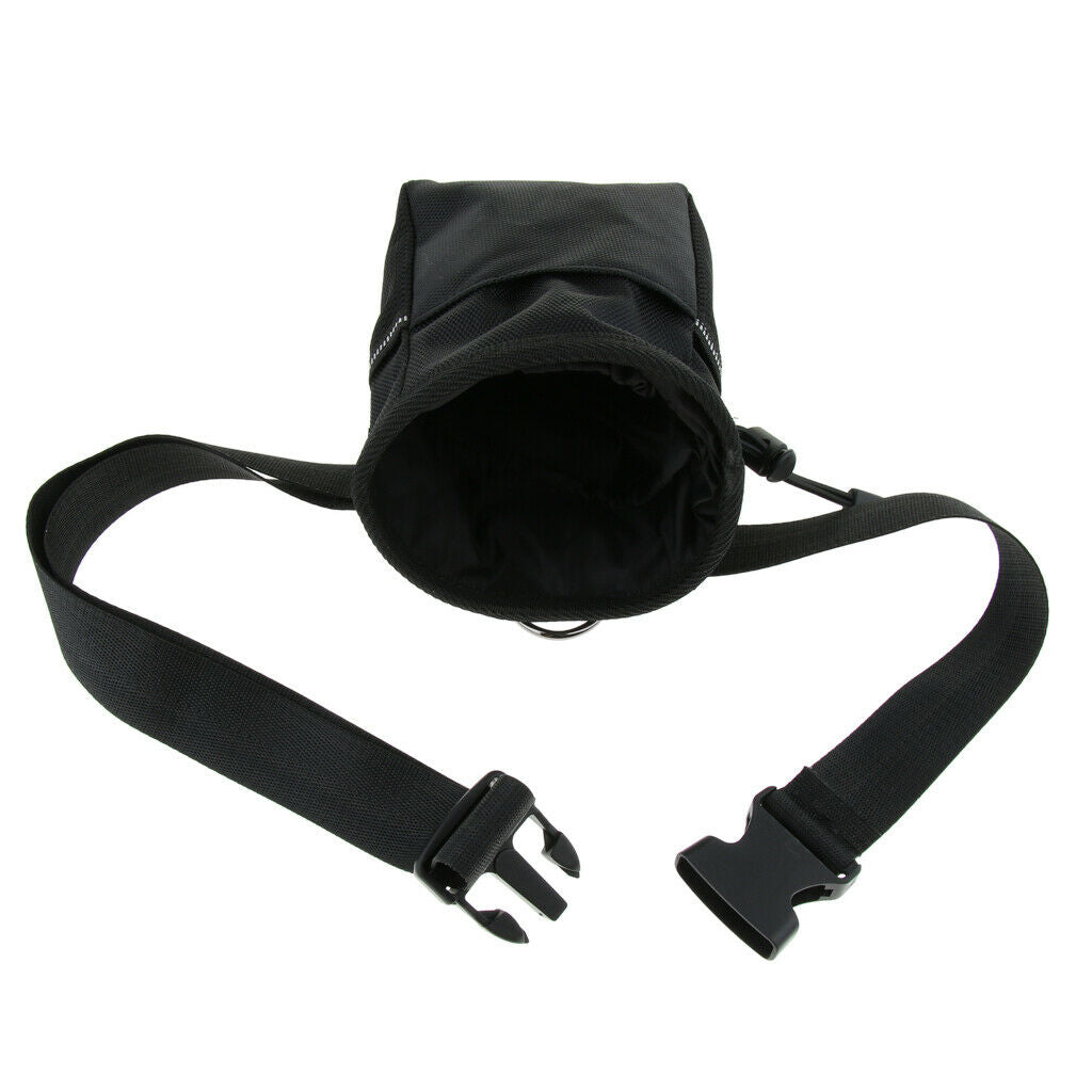 Multi-function Adjustable Shoulder Strap Dog Treat Pouch Training Bag black