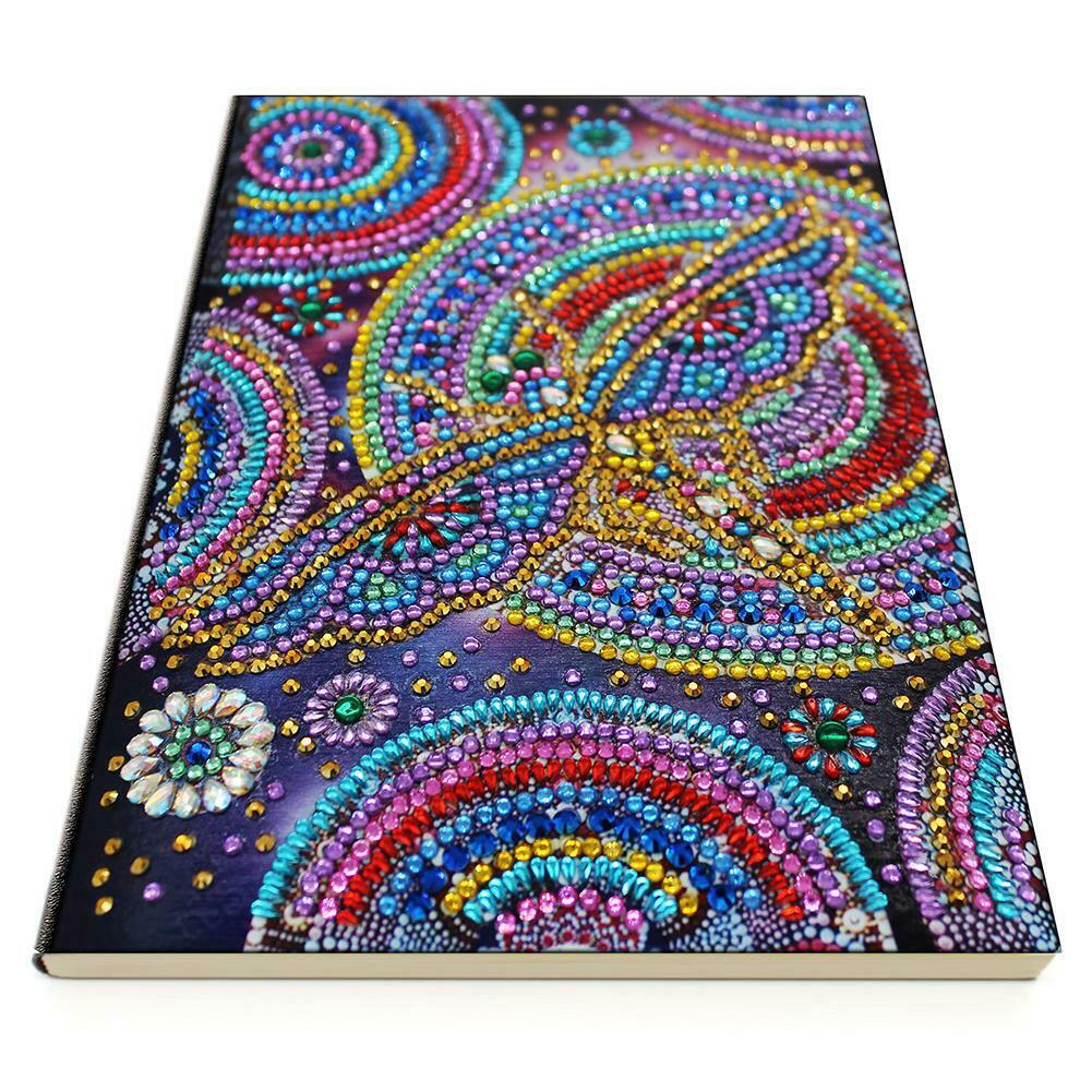 DIY Dragonfly Special Shaped Diamond Painting 50 Pages A5 Notebook Notepad @
