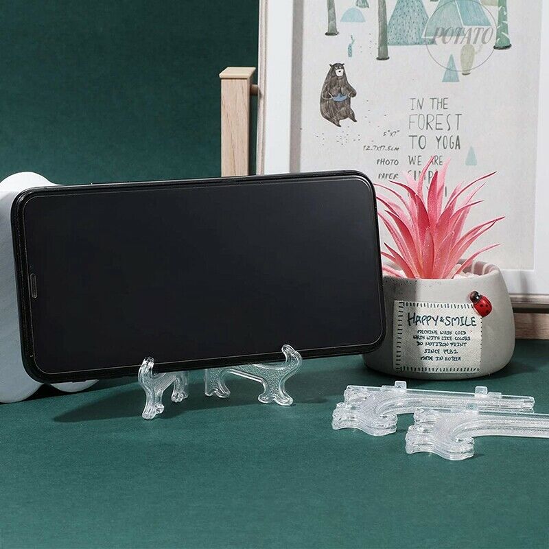 45Pcs Mini Easel Stands 3 Inch Plastic Plate Stand Holder Display Picture EaQ5F1