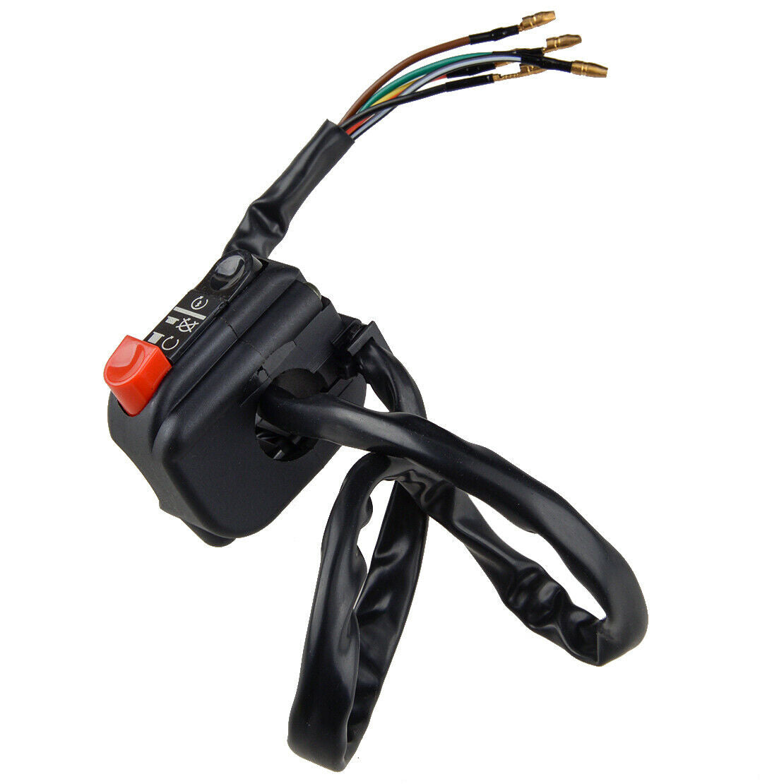 Motorcycle Handlebar Engine Ignition Lamp Control Switch Set Universal DC