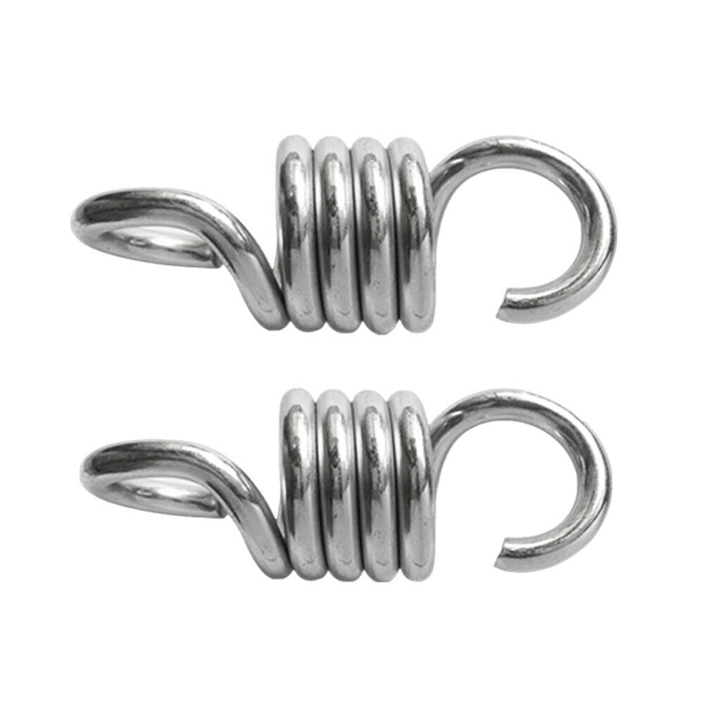 2pcs Strong Suspension Hooks Springs For Hammock 700LB Capacity Heady Duty