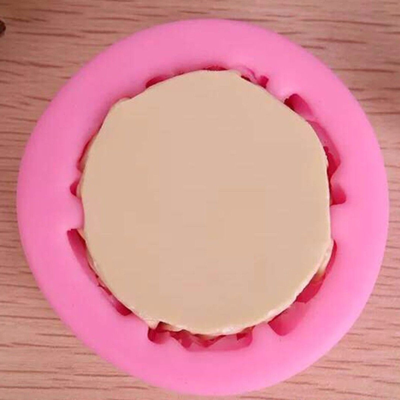 Mold Round Rose Flowers Candle Molds Soap Silicone Mould For Candy Craft pink