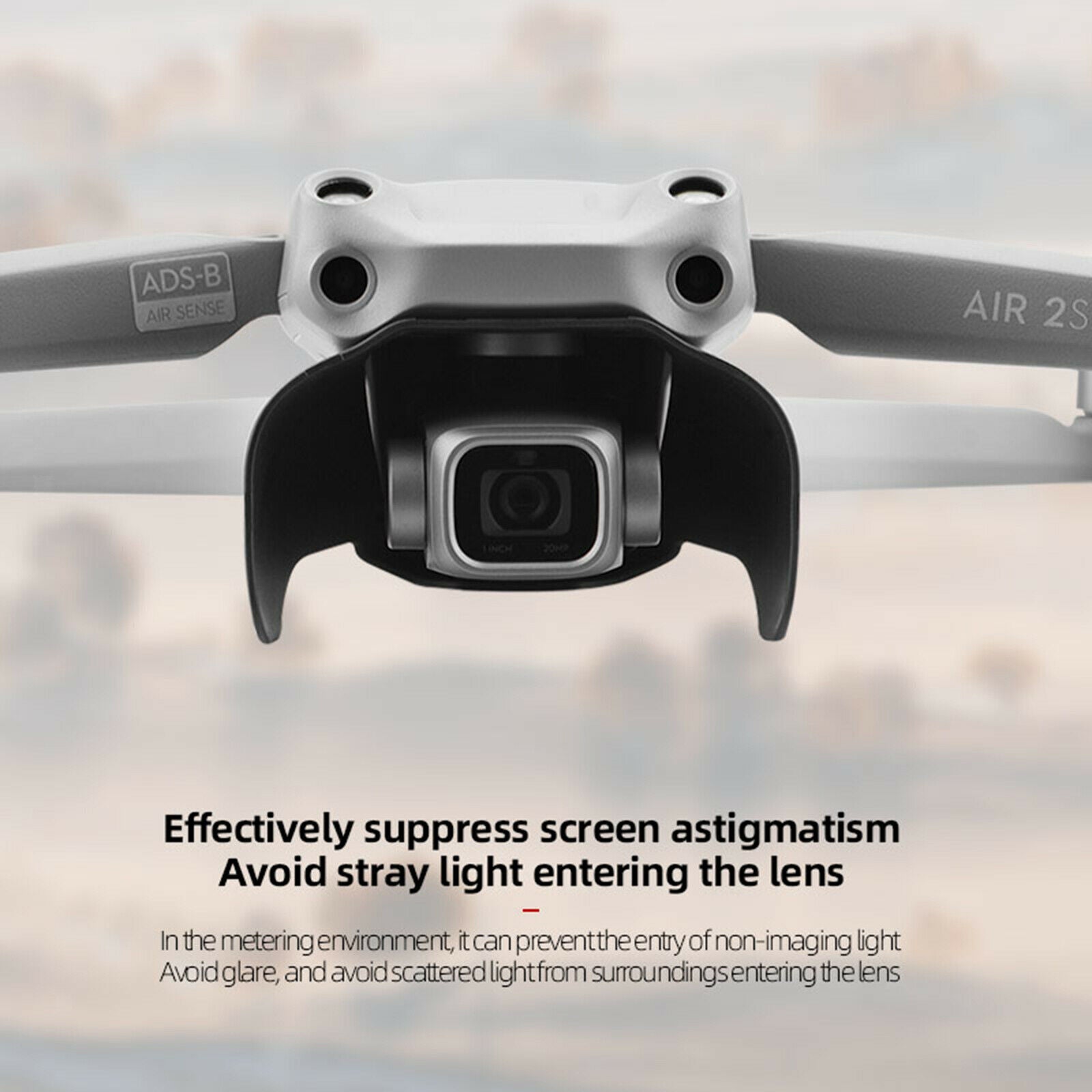 Mini Lens Hood Protector Anti Flare for DJI Mavic Air 2S Drone Accessories