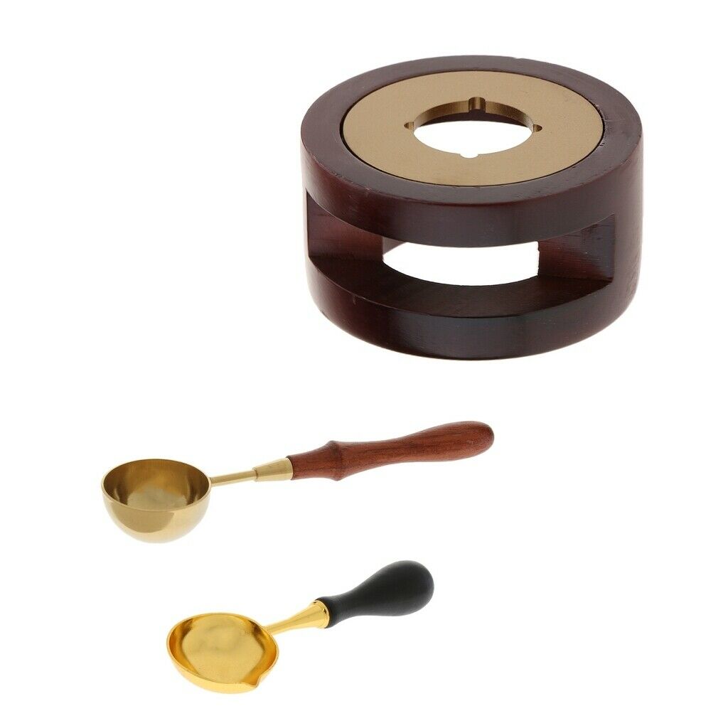 Set of 3pcs Wax Bead Seal Melting Spoon Furnace Heater Combo Kit