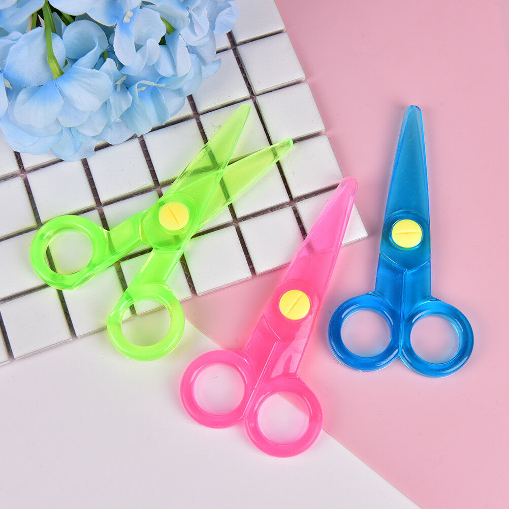 Quality Safety scissors Paper cutting Plastic scissors Children's handmad.l8