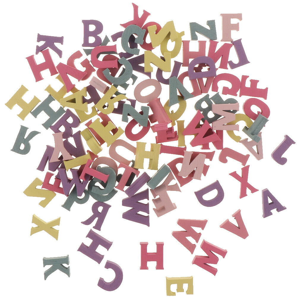 100pcs wooden alphabet letters for preschool kids toddler educational