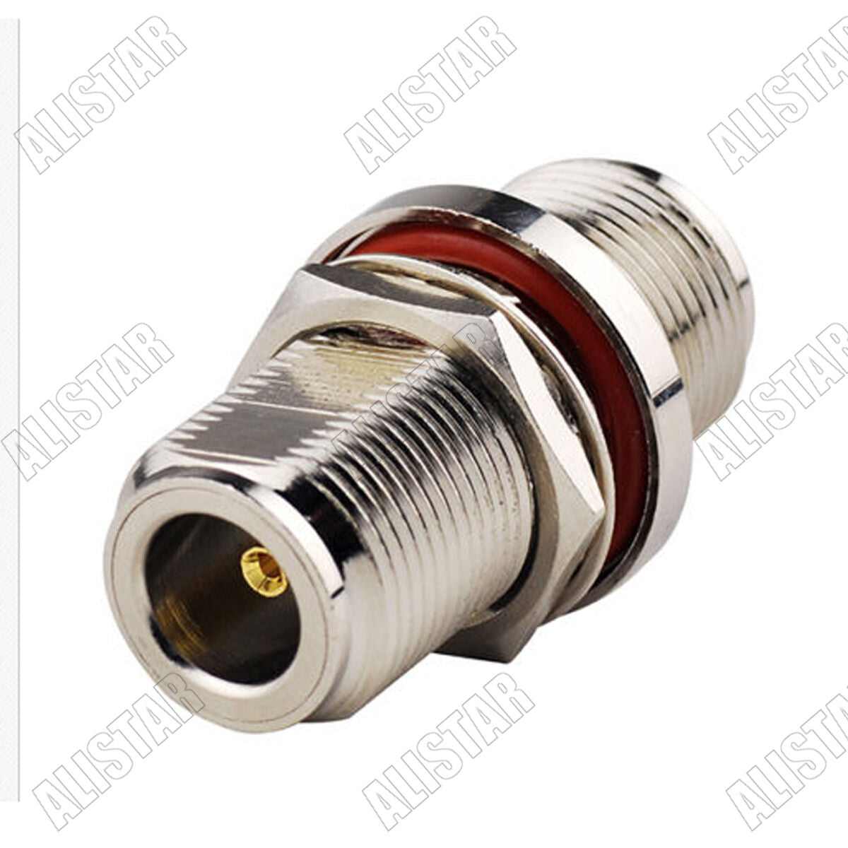 10Pcs N Female to N Female Jack Bulkhead O-Ring Type RF Coax Adapter Connector