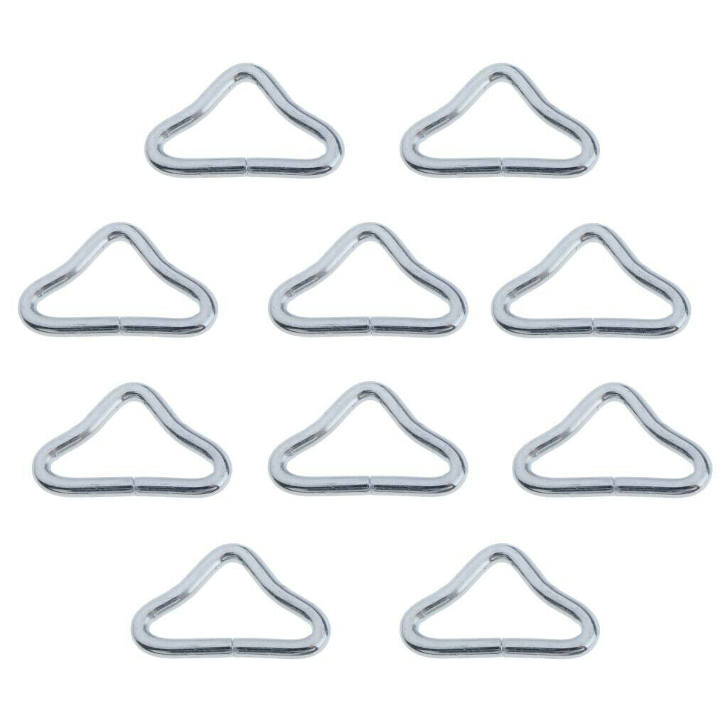 80pcs Triangle Rings Buckle Ring for Straps Trampoline Mat Parts Repair