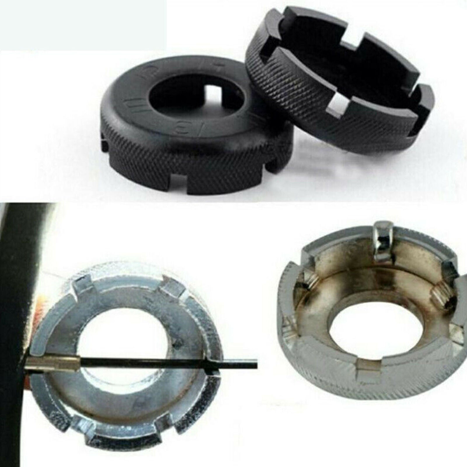 Bicycle 6 Way Spoke Nipple Key Spanner Wrench Truing Wheel Rim Repair Tool Metal