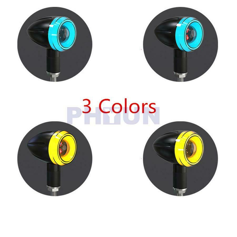 4pcs 3 in 1 Motorcycle LED DRL Turn Signal Indicator Light Flashing Brake Lamp
