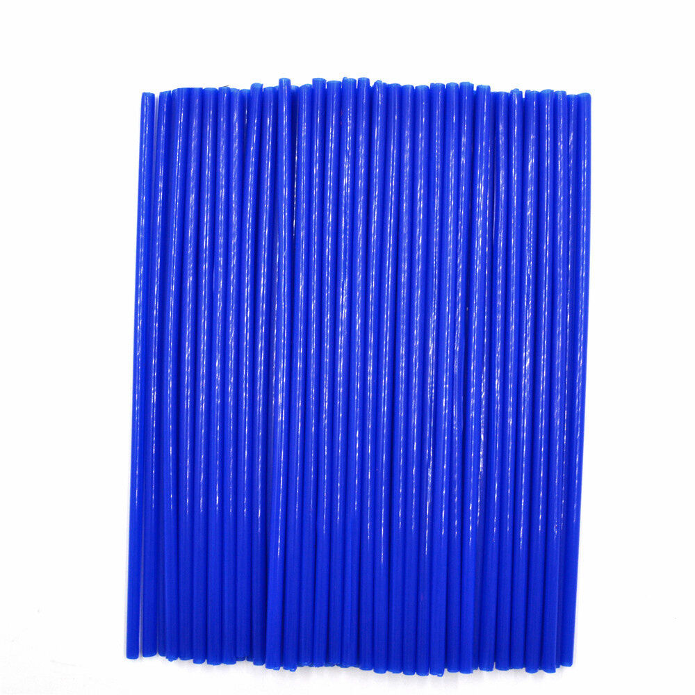 Motocross Dirt Bike Enduro Wheel Rim Spoke Skins Cover FOR BMW BLUE