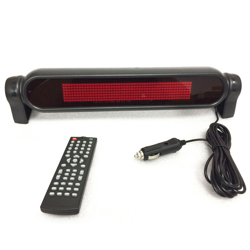 12V Car Dash Scrolling LED Panel Display Editable Advertising Window Sign Handy
